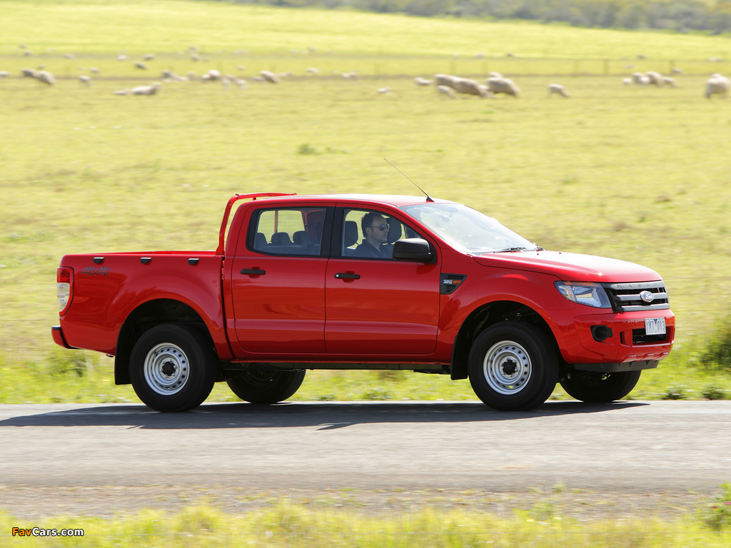 Ford Ranger Double Cab XL AU-spec 2011 wallpapers (1024 x 768)