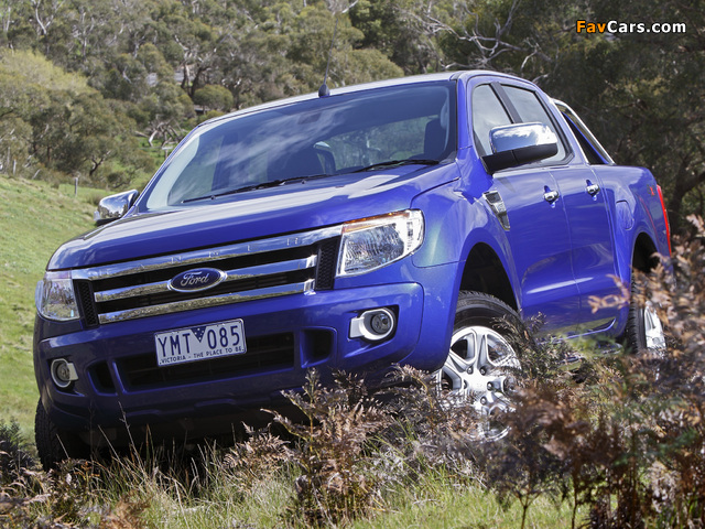 Ford Ranger Double Cab XLT AU-spec 2011 wallpapers (640 x 480)