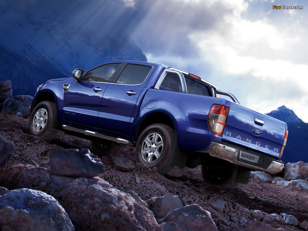 Ford Ranger Double Cab Limited UK-spec 2012 wallpapers (1024 x 768)