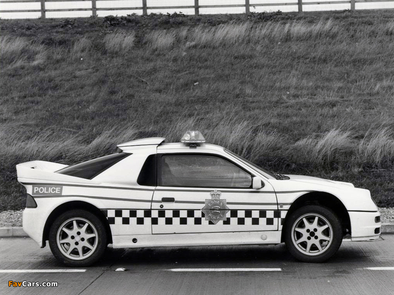 Ford RS200 Police 1984–86 wallpapers (800 x 600)