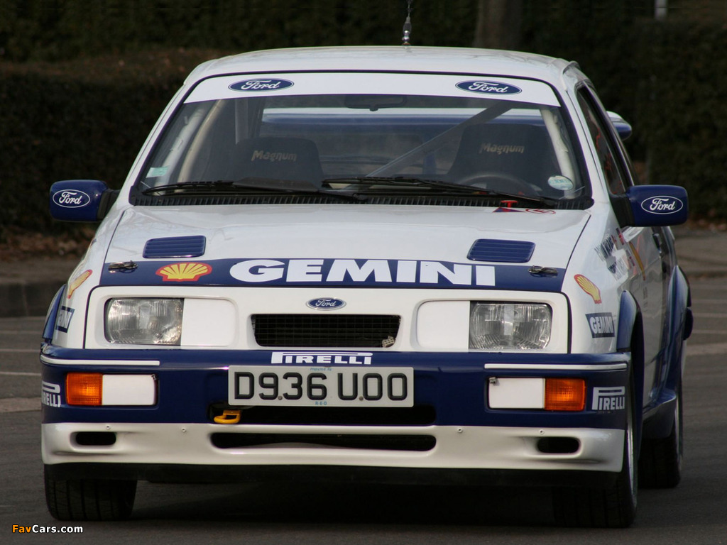 Photos of Ford Sierra RS Cosworth Group A Rally Car 1987–89 (1024 x 768)