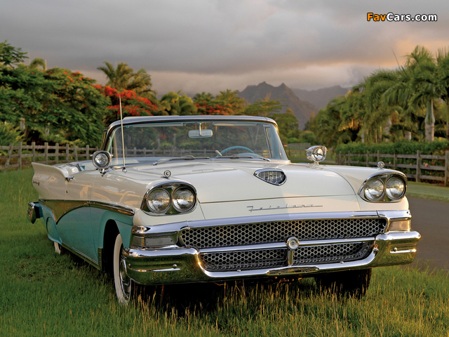 Ford Fairlane 500 Skyliner 1958 wallpapers (640 x 480)
