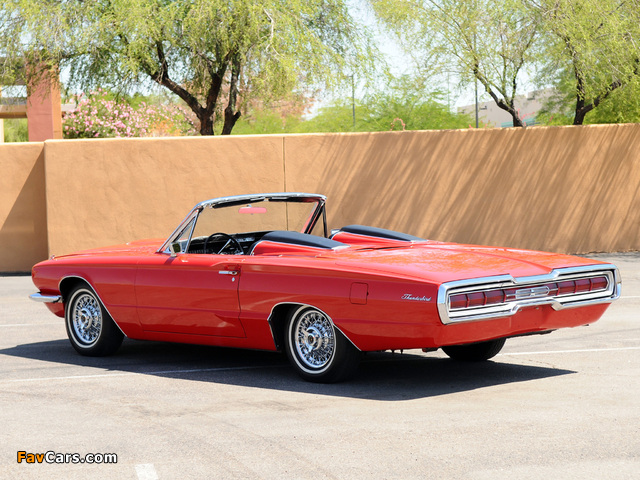 Ford Thunderbird Convertible (76A) 1966 pictures (640 x 480)