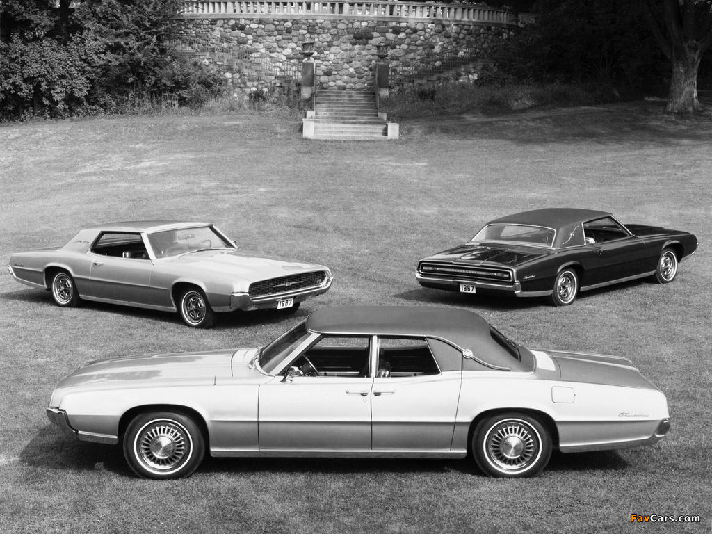 Ford Thunderbird Hardtop Coupe, Landau Sedan & Landau Coupe 1967 images (1024 x 768)