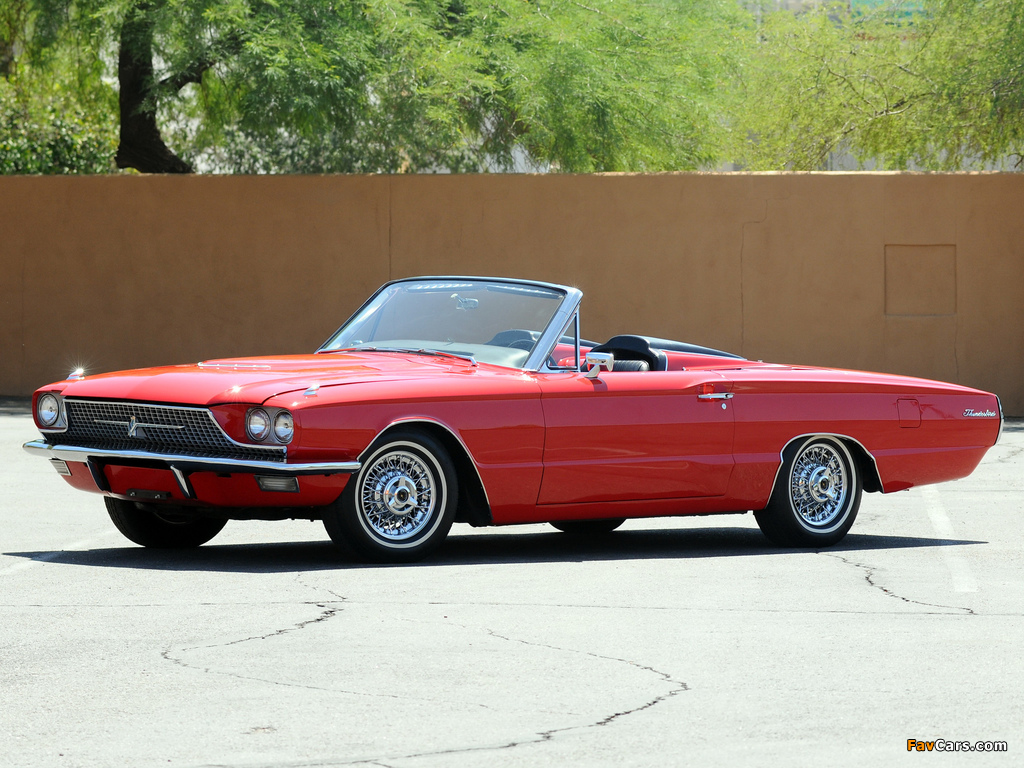 Ford Thunderbird Convertible (76A) 1966 wallpapers (1024 x 768)