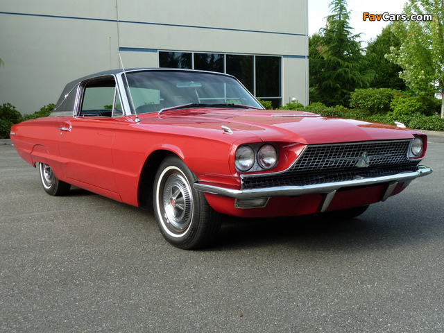 Ford Thunderbird Town Landau Coupe (63D) 1966 wallpapers (640 x 480)