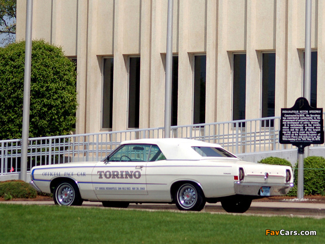 Ford Torino GT Convertible Indy 500 Pace Car 1968 wallpapers (640 x 480)