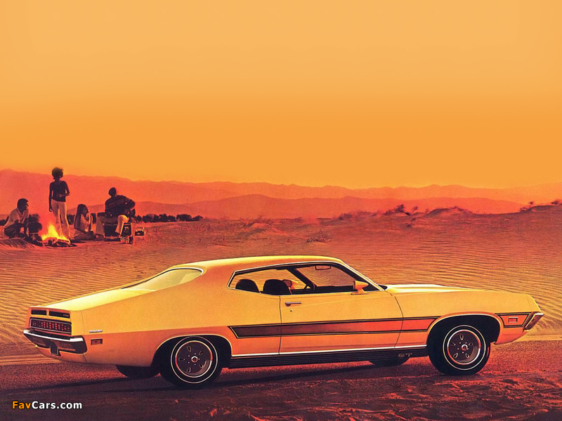 Ford Torino GT Sportsroof (63F) 1971 wallpapers (800 x 600)