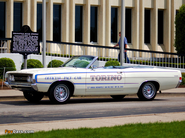 Photos of Ford Torino GT Convertible Indy 500 Pace Car 1968 (640 x 480)