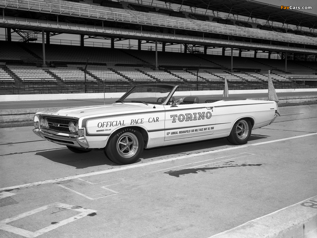 Pictures of Ford Torino GT Convertible Indy 500 Pace Car 1968 (1024 x 768)