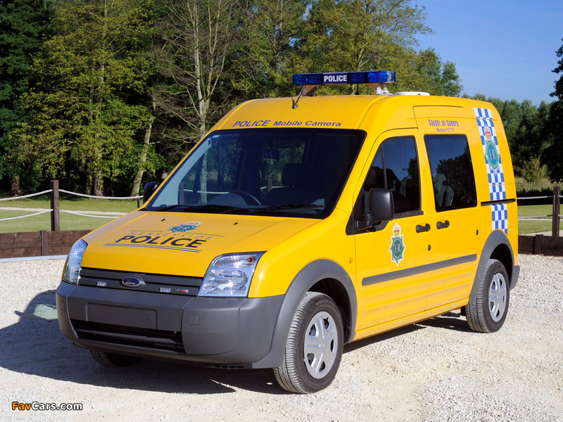 Ford Transit Connect Crew Van Police 2006–09 images (800 x 600)
