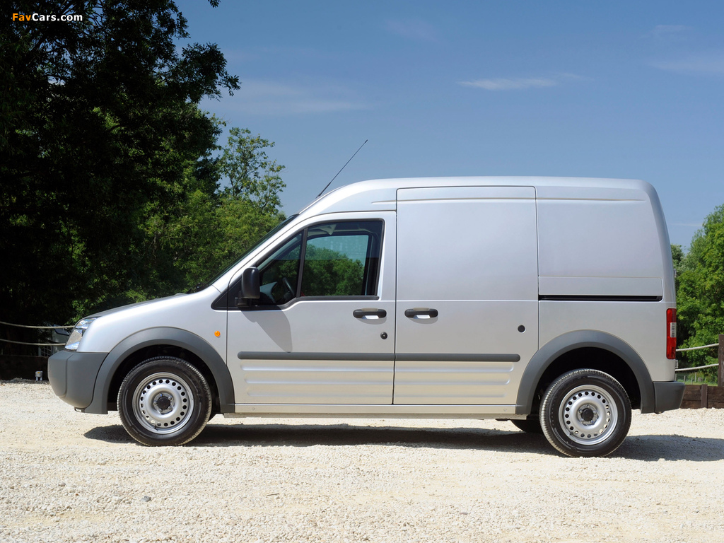 Ford Transit Connect LWB UK-spec 2006–09 wallpapers (1024 x 768)