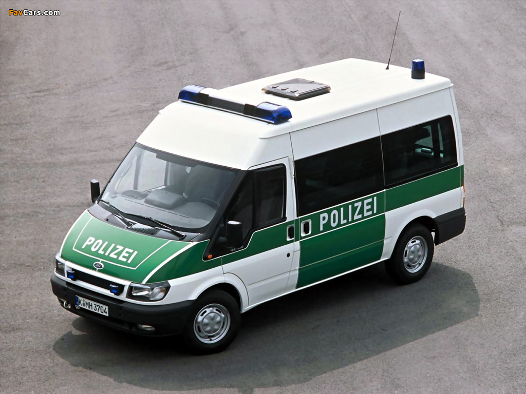 Ford Transit Polizei 2000–06 wallpapers (1024 x 768)