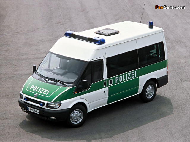 Ford Transit Polizei 2000–06 wallpapers (640 x 480)