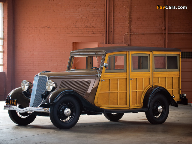 Ford V8 Station Wagon (40-860) 1933 pictures (640 x 480)