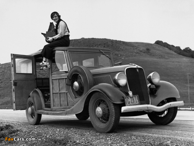Ford V8 Station Wagon (40-860) 1933 pictures (640 x 480)