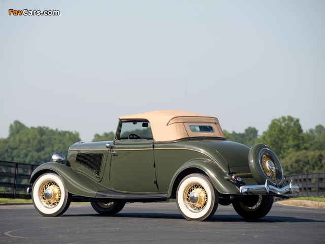 Ford V8 Deluxe Cabriolet (40-760) 1934 photos (640 x 480)