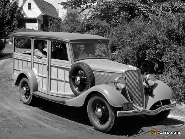 Ford V8 Station Wagon (40-860) 1934 photos (640 x 480)