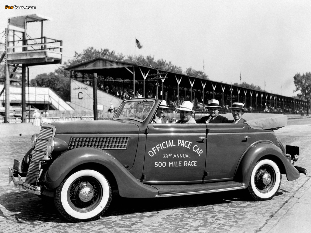 Ford V8 Convertible Sedan Indy 500 Pace Car (48-740) 1935 wallpapers (1024 x 768)