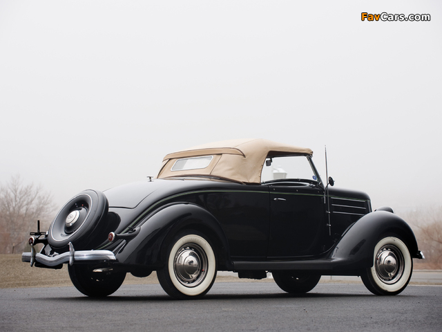 Ford V8 Deluxe Roadster (68-710) 1936 pictures (640 x 480)