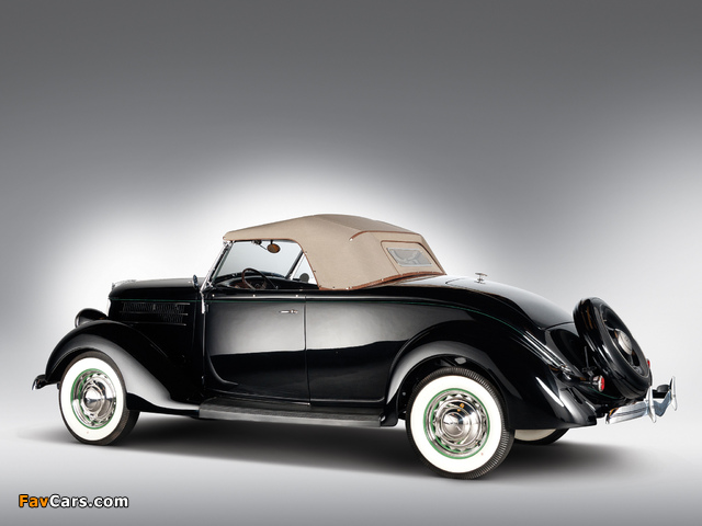Ford V8 Deluxe Roadster (68-710) 1936 wallpapers (640 x 480)