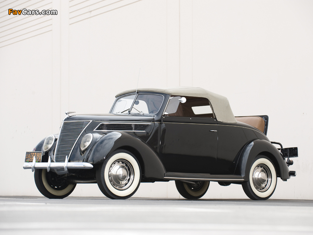 Ford V8 Deluxe Convertible (78-760) 1937 pictures (640 x 480)