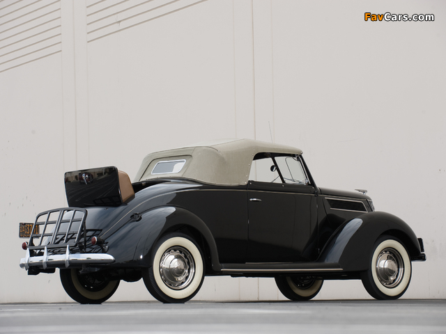 Ford V8 Deluxe Convertible (78-760) 1937 wallpapers (640 x 480)