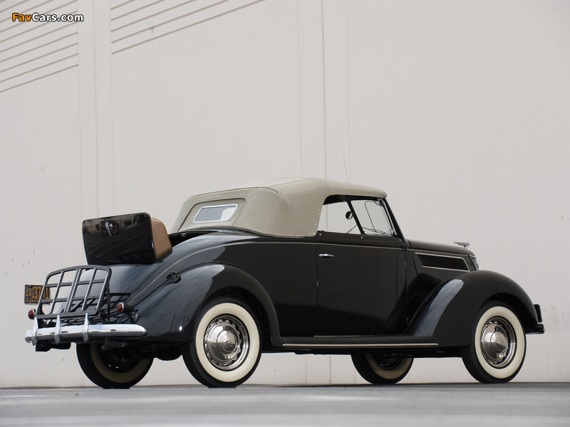 Ford V8 Deluxe Convertible (78-760) 1937 wallpapers (800 x 600)