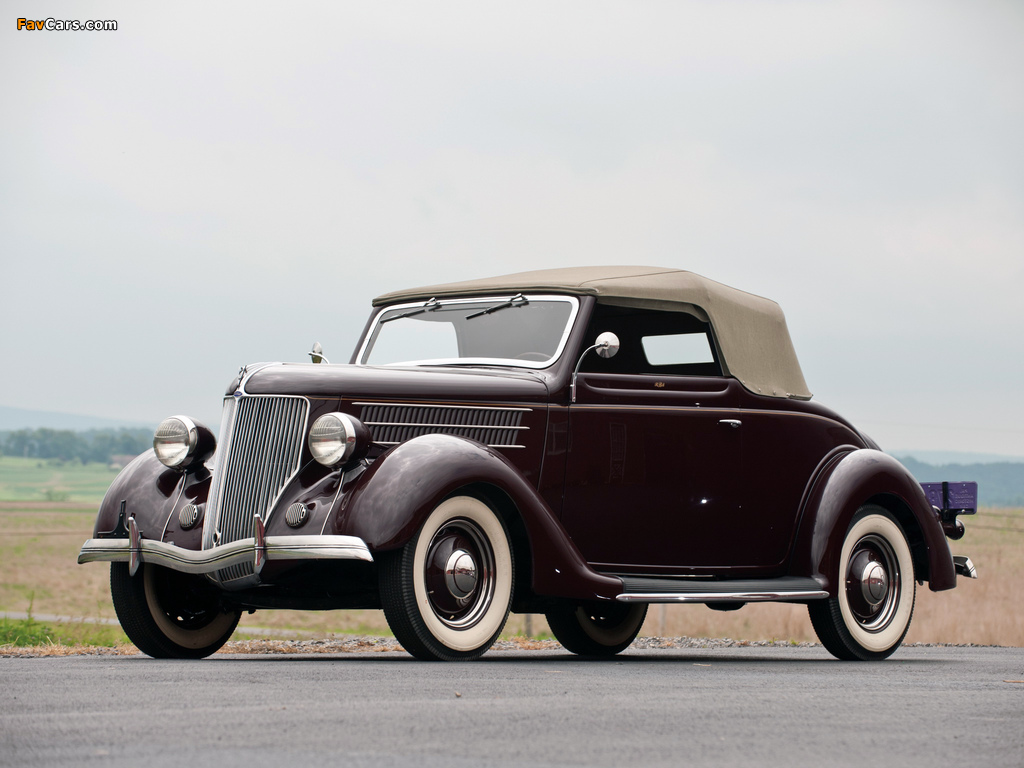 Images of Ford V8 Deluxe Convertible Coupe (68-730) 1936 (1024 x 768)