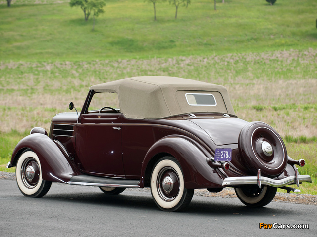 Photos of Ford V8 Deluxe Convertible Coupe (68-730) 1936 (640 x 480)