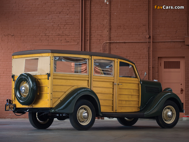 Pictures of Ford V8 Deluxe Station Wagon (48-790) 1935 (640 x 480)