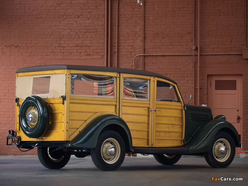 Pictures of Ford V8 Deluxe Station Wagon (48-790) 1935 (800 x 600)