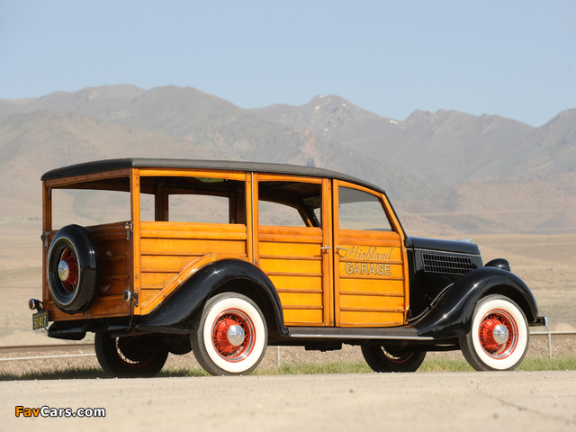 Ford V8 Deluxe Station Wagon (48-790) 1935 wallpapers (640 x 480)