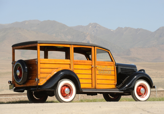Ford V8 Deluxe Station Wagon (48-790) 1935 wallpapers