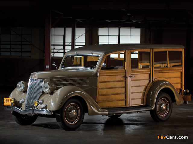 Ford V8 Station Wagon (68-790) 1936 wallpapers (640 x 480)