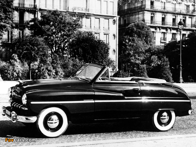 Ford Vedette Decouvrable 1950–54 photos (640 x 480)