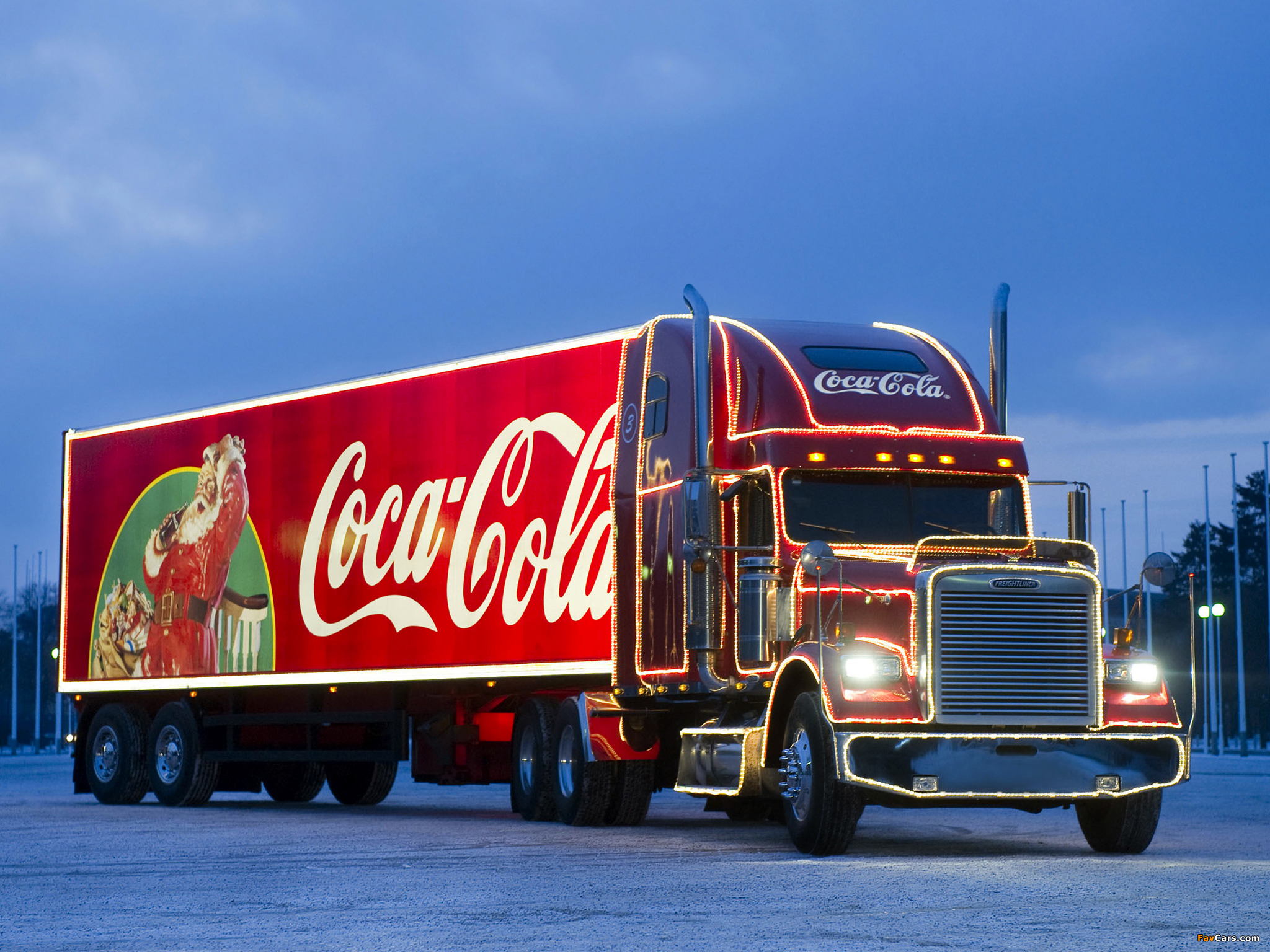 Freightliner Classic Coca-Cola Christmas Truck 2009 pictures (2048 x 1536)