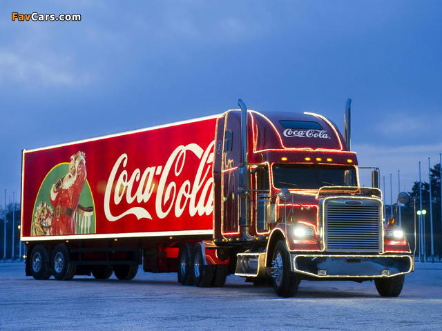 Freightliner Classic Coca-Cola Christmas Truck 2009 pictures (640 x 480)