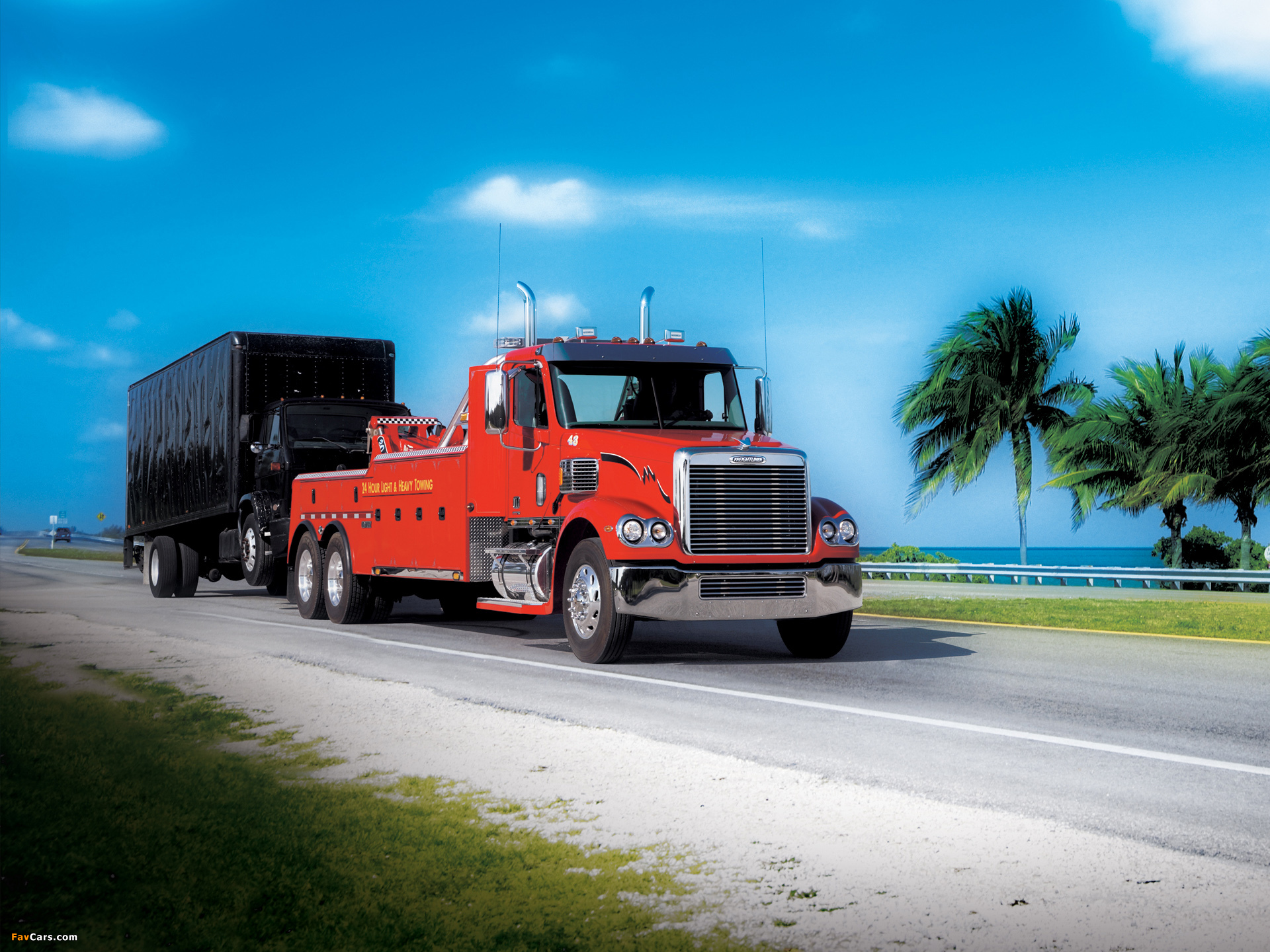 Freightliner Coronado Day Cab Recovery Truck 2002–09 wallpapers (1920 x 1440)
