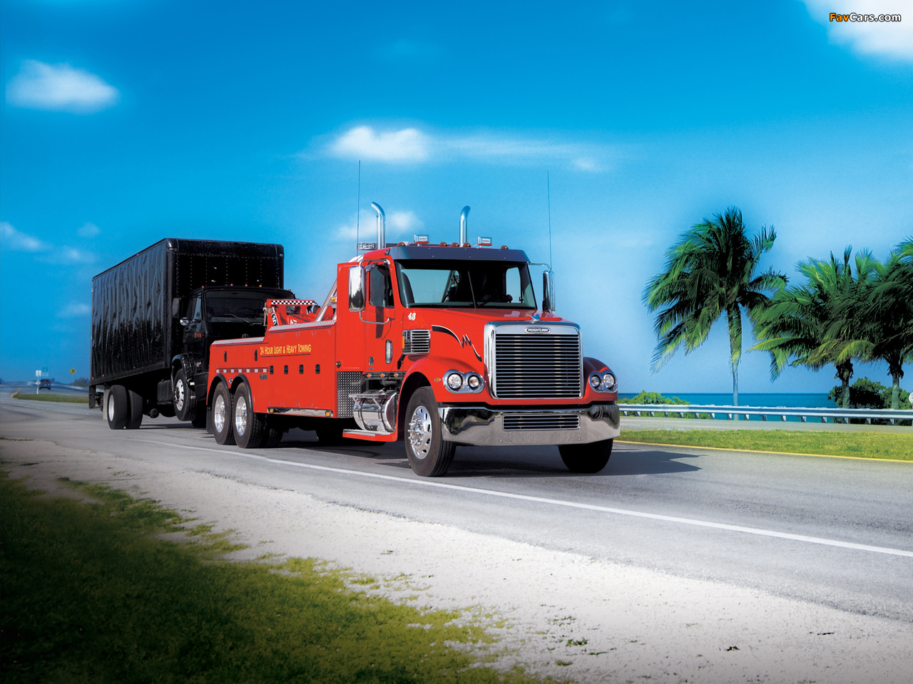 Freightliner Coronado Day Cab Recovery Truck 2002–09 wallpapers (1280 x 960)