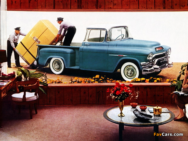 GMC S-100 Deluxe Pickup 1955 wallpapers (640 x 480)