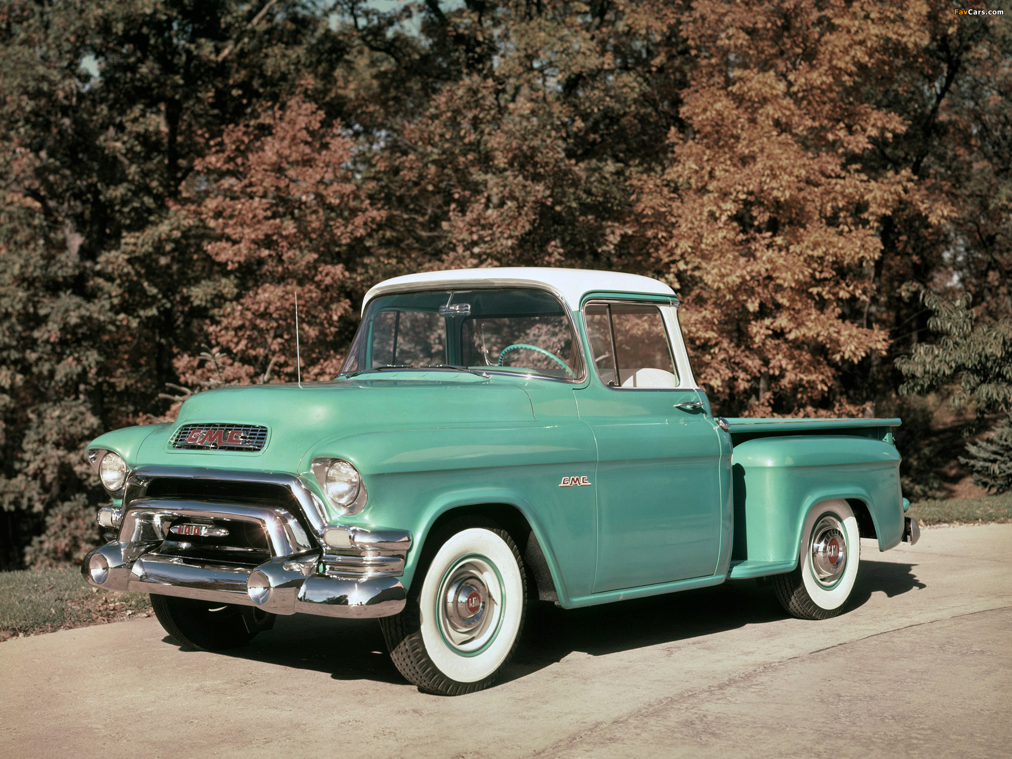 Photos of GMC S-100 Deluxe Pickup 1955 (2048 x 1536)