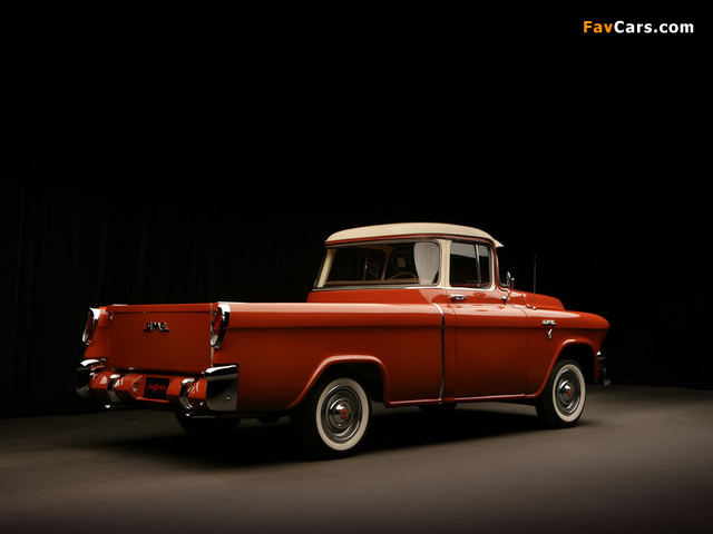 Pictures of GMC S-100 Suburban Pickup 1955–56 (640 x 480)