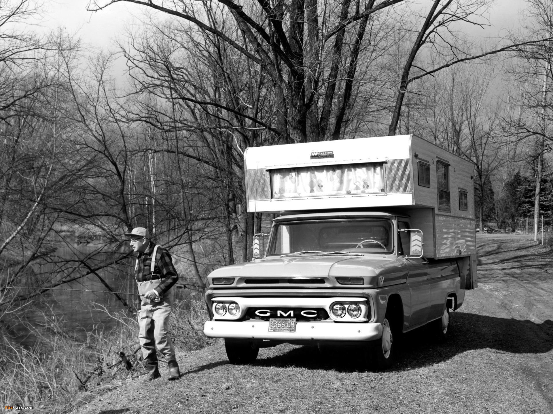 GMC 1000 Wolverine Camper Pickup Truck 1966 wallpapers (1920 x 1440)
