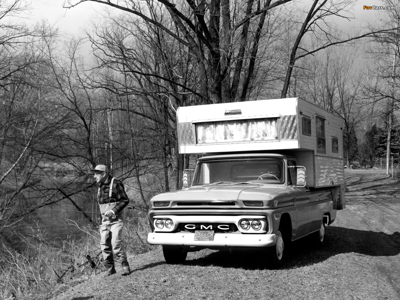 GMC 1000 Wolverine Camper Pickup Truck 1966 wallpapers (1280 x 960)