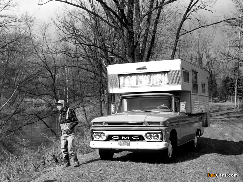 GMC 1000 Wolverine Camper Pickup Truck 1966 wallpapers (800 x 600)