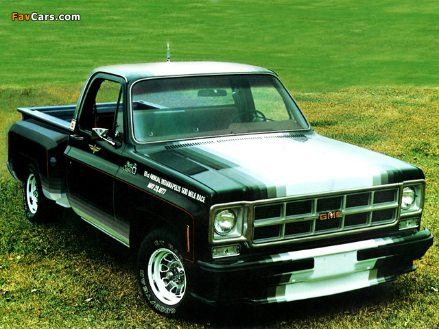 GMC Sierra Classic Indy 500 Fenderside Limited Edition 1977 wallpapers (640 x 480)