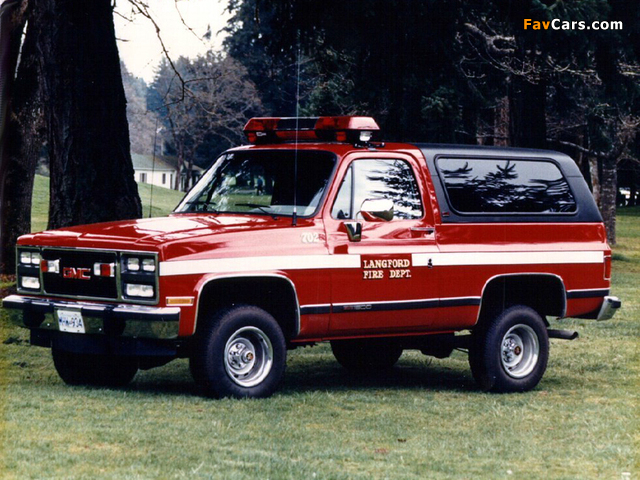 Photos of GMC K5 Jimmy Firetruck 1988–91 (640 x 480)