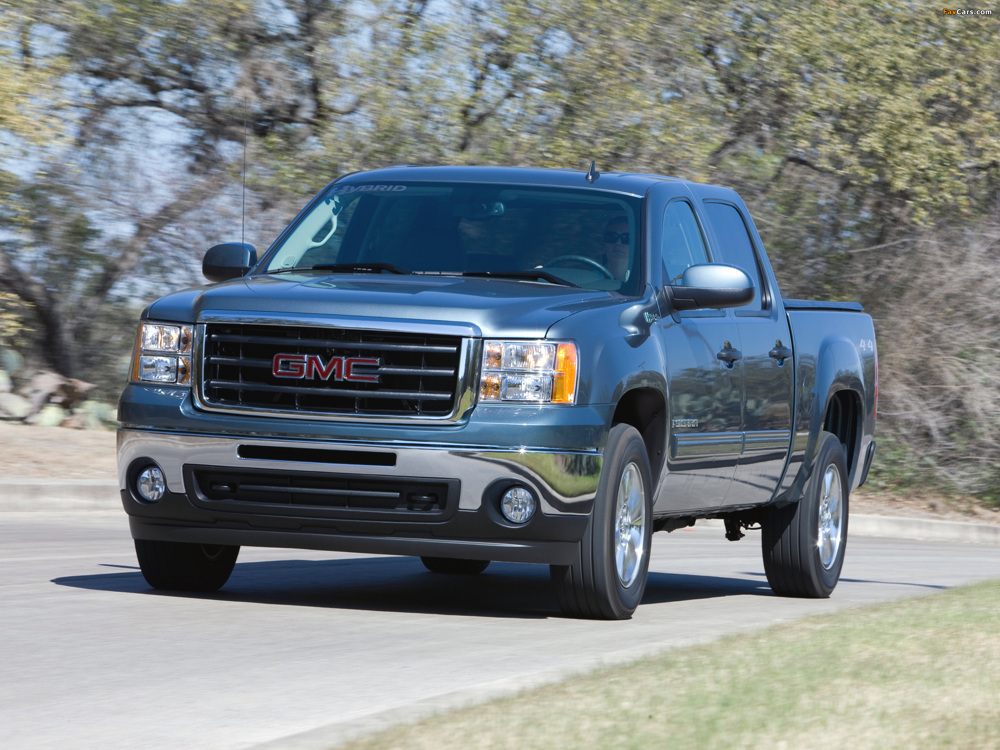 Images of GMC Sierra Hybrid Crew Cab 2008–13 (2048 x 1536)