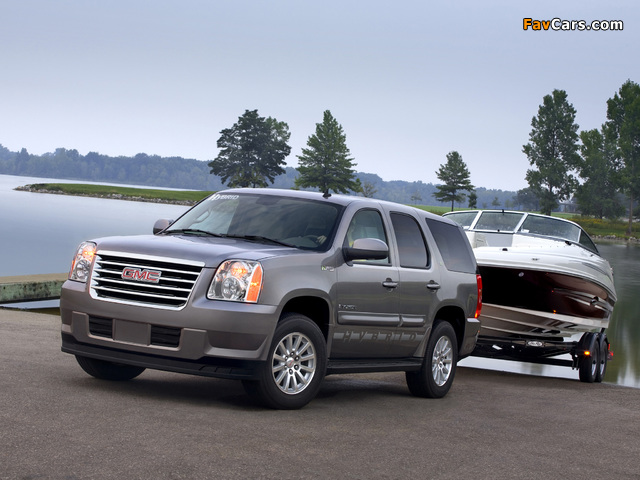 GMC Yukon Hybrid 2008–14 pictures (640 x 480)